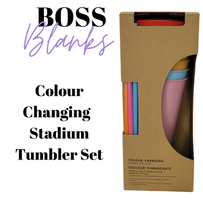 Colour Changing Stadium Tumbler 5 Pack