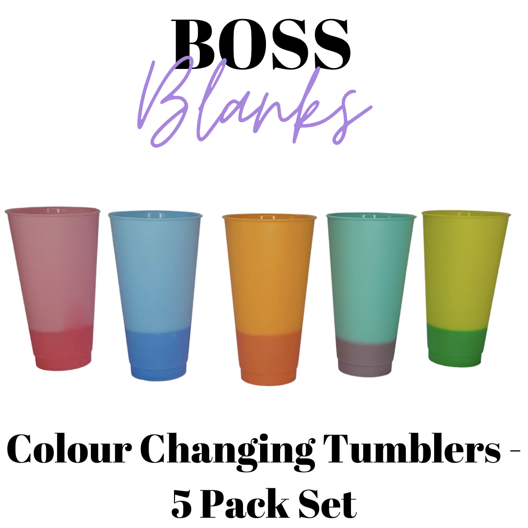 Colour Changing Stadium Tumbler 5 Pack