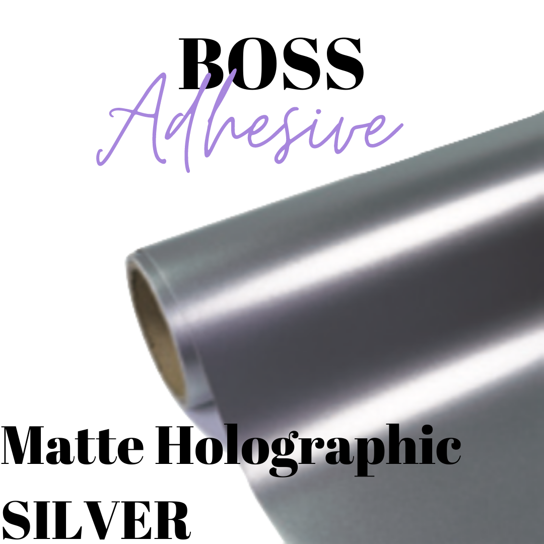 Adhesive Vinyl- Boss Adhesive - MATTE SILVER