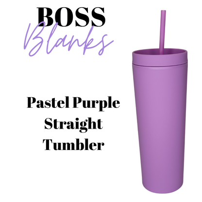 19oz Pastel Straight Acrylic Tumbler