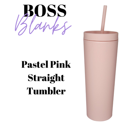 19oz Pastel Straight Acrylic Tumbler